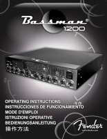 Fender Bassman-1200-PRO - Owners Manual